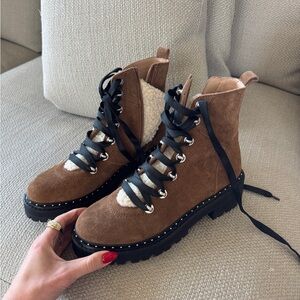 Steve Madden Suede Lace-Up Boots